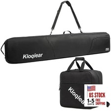Padded Snowboard and Boot Bag Combo,Perfect for Snowboard Up to 165 cm DK BLACK