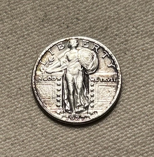 1927-S Standing Liberty Silver Quarter - Cleaned MM