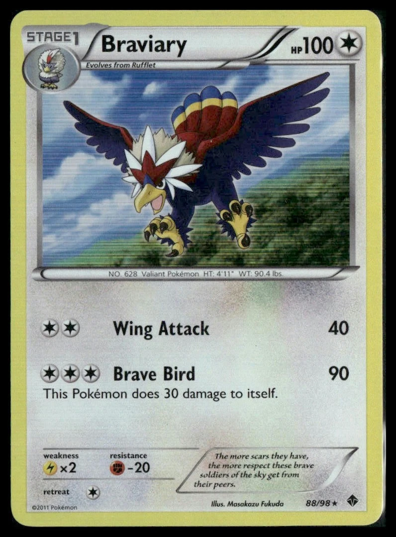 Braviary #88/98 Holo Emerging Powers LP