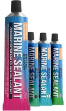 Marine Sealant and Adhesive, Waterproof Grade Caulk, 3 oz, Clear