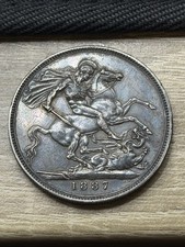 Victoria, Crown, 1887, 0.925 Silver, Decent Example