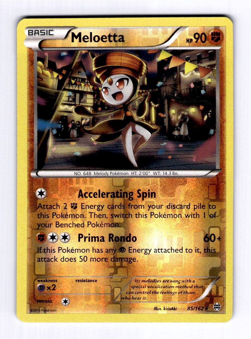 Meloetta XY - BREAKthrough #85 (2015) Reverse Holo NM Pokemon
