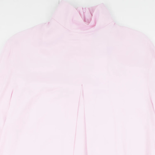 SLEEPER Womens Pink Mini Dress High Neck Long Sleeve Feather Party Size M RRP295 - Picture 2 of 7