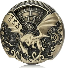 Spinner DND Dice 7-in-1 Spinner Metal D&D Dice Set with Gorgeous Gift Box for...