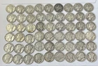 54 Mercury Dime Coin Lot 90% Silver Cull Slick $5.40 Face Winged Liberty