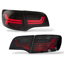 VOLL LED Heckleuchten passend für AUDI A6 4F AVANT Kombi schwarz Rücklichter
