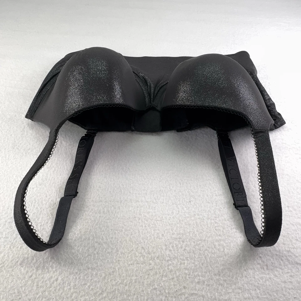 Victoria’s Secret Body by Victoria Bra 38DDD Black Shimmer Demi + 2” Extender - Image 3 of 4