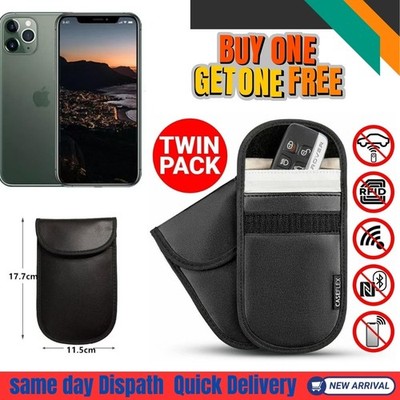 Auto Schlüssel Signal Blocker Etui Faraday Käfig Anhänger Etui schlüssellos RFID blockierende Tasche UK