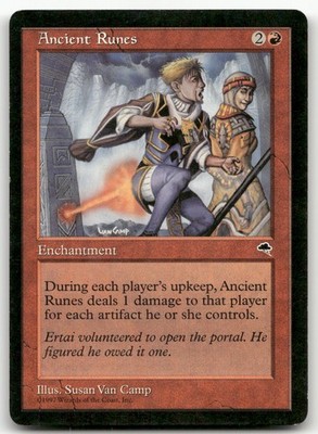 Ancient Runes #161 (MP) Tempest TMP Magic MTG