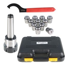 For Milling Machine MT3 Shank With 11PC ER32 Collet Set ER32 Chuck & Spanner New