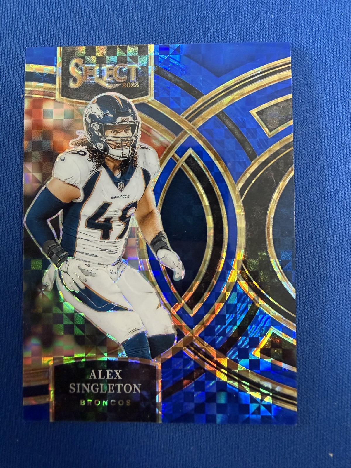 2023 Panini Select - Premier Level Alex Singleton #144 Blue Prizm /149
