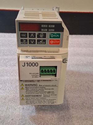 Yaskawa J1000 AC Drive CIMR-JU2A0004BAA 0.75HP 3Ph