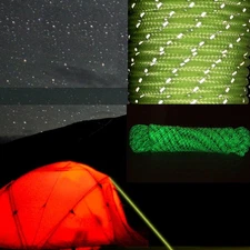 10M Glow in the Dark Reflective Tent Rope Camping Cord Reflective Cord