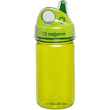 Nalgene Kids Sustain Grip Gulp Bottle 12oz Leakproof BPA Free Green Reusable