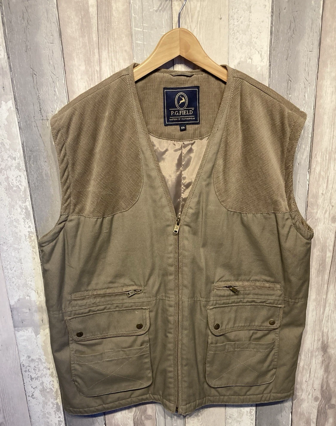 P G Field Gilet Sleeveless Jacket XL Virtually New Hunting Shooting Fishing