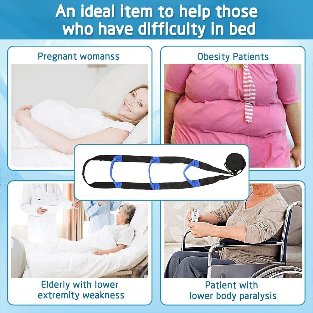 NEPPT Bed Ladder Assist - Pull Up Rope 1 Count (Pack of 1), Black 