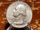 1964-D  Washington Quarter XF  Circulated  State 90% Silver 25c US Coin
