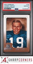 2003 DONRUSS GRIDIRON KINGS #168 JOHNNY UNITAS HOF POP 2 PSA 10