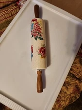 Brand New Pioneer Woman Fancy Flourish Ceramic Rolling Pin!