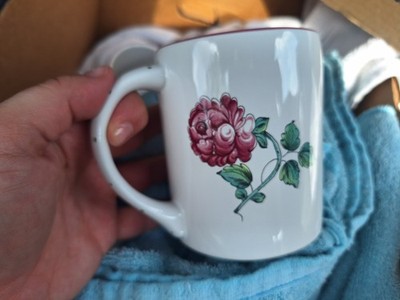 Tiffany & Co. Strasbourg Flowers Portugal Porcelain Coffee Mug