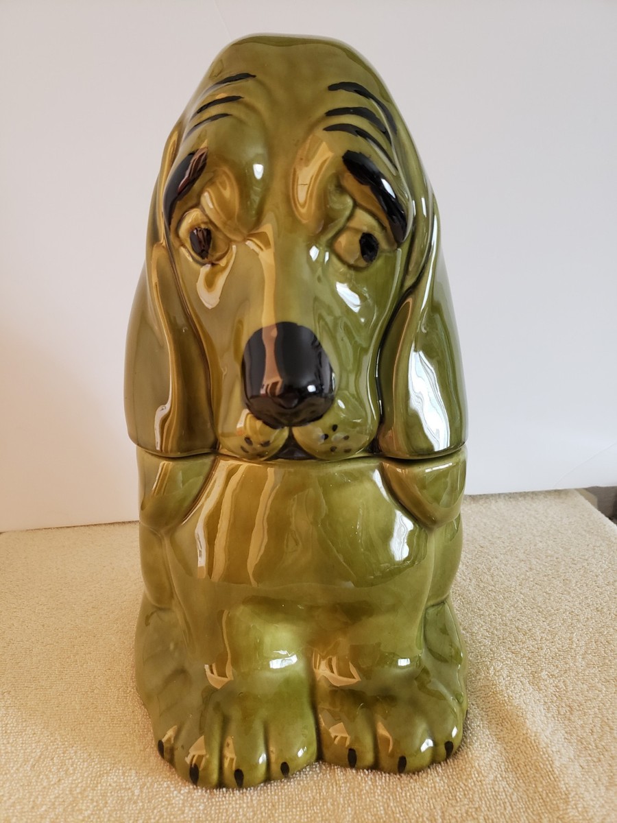 Vintage Doranne of California Ceramic Basset Hound Dog Cookie Jar