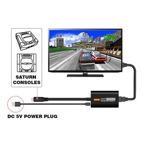 Sega Saturn HDMI Adapter S Video To HDMI 1080P Converter for Retro Game Console