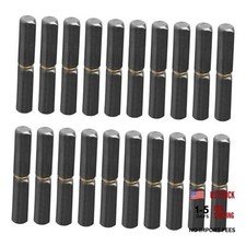 Pack Weld On Bullet Hinge, Weldable Barrel Hinges for BBQ 3-1/8" x 1/2" 20