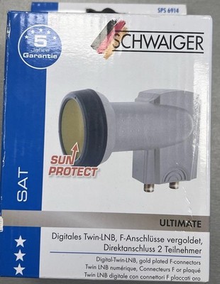 Schwaiger SPS6914 Twin LNB Ultimate vergoldet 2 Teilnehmer
