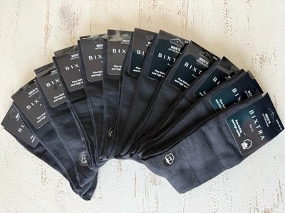 Lot De 12 Paires De Chaussettes Homme 43/46 Noir 95% Coton 5% Elasthane - Photo 1/3
