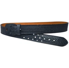 Dutyman Police Officer Uniform Basketweave Full Grain Leather Belt 1021U Size 46