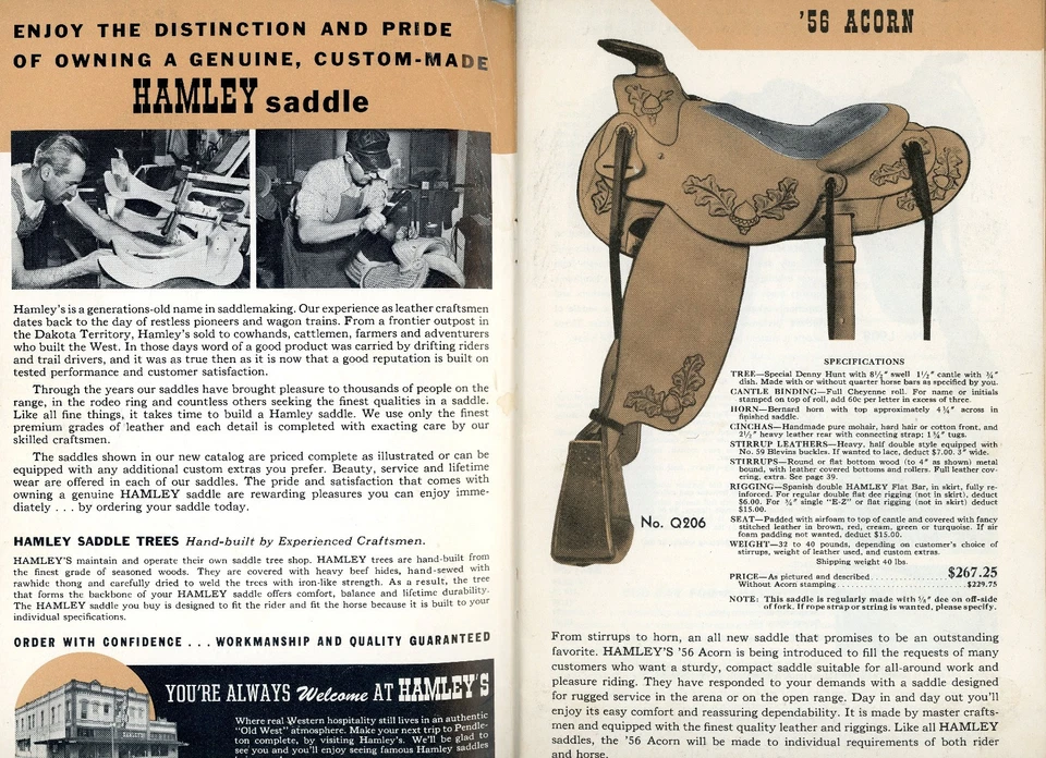 Nice Original HAMLEY'S COWBOY CATALOG NO. 73 1973-74 SADDLERY, Pendleton, OR — 第 3/4 张图片