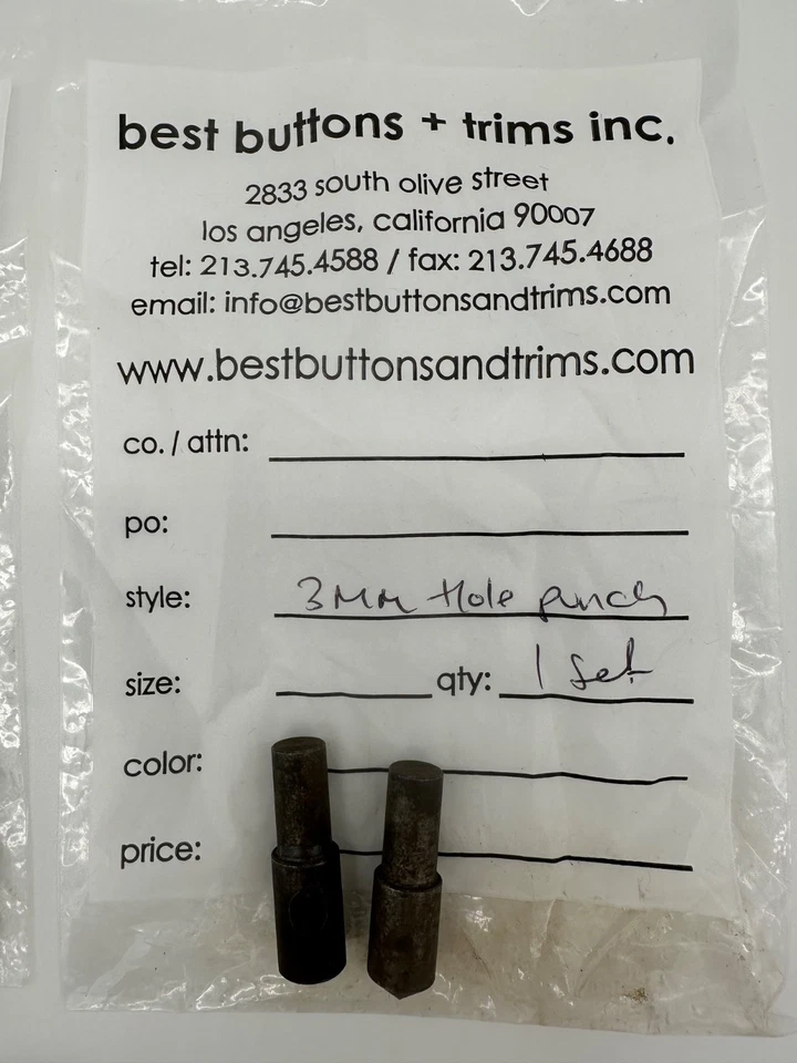 Люверсы 3 мм, включая установочные штампы для машины для кик-пресса - Изображение 4 из 4