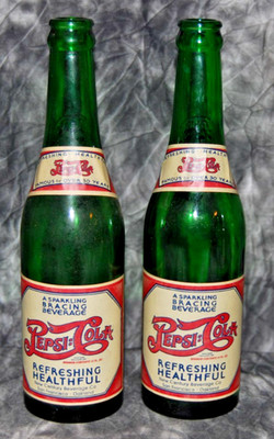 RARE Pepsi Cola Paper Label Bottle New Century San Francisco Detroit READ
