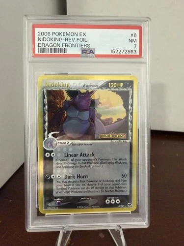 Nidoking (Delta Species) 6/101 Dragon Frontiers Reverse Holo PSA 7