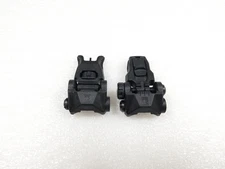 PTS EP BUIS Front and Rear Flip Up Sights Set for Airsoft AEG
