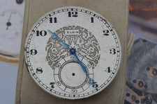 Vintage 1922 ELGIN Grade 384 12s 17J Pocket Watch Movement--4 Parts