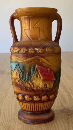Mid Century 18cm Ceramic Vase Urn Norleans? Japan Decorative Vintage Decor - Picture 2 of 17
