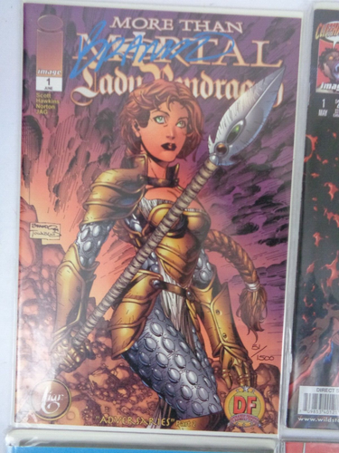 Comic Book Signed Bundle x4 Dynamic Forces Crimson Pendragon Coven DC 2 Thousand - Foto 2 di 7