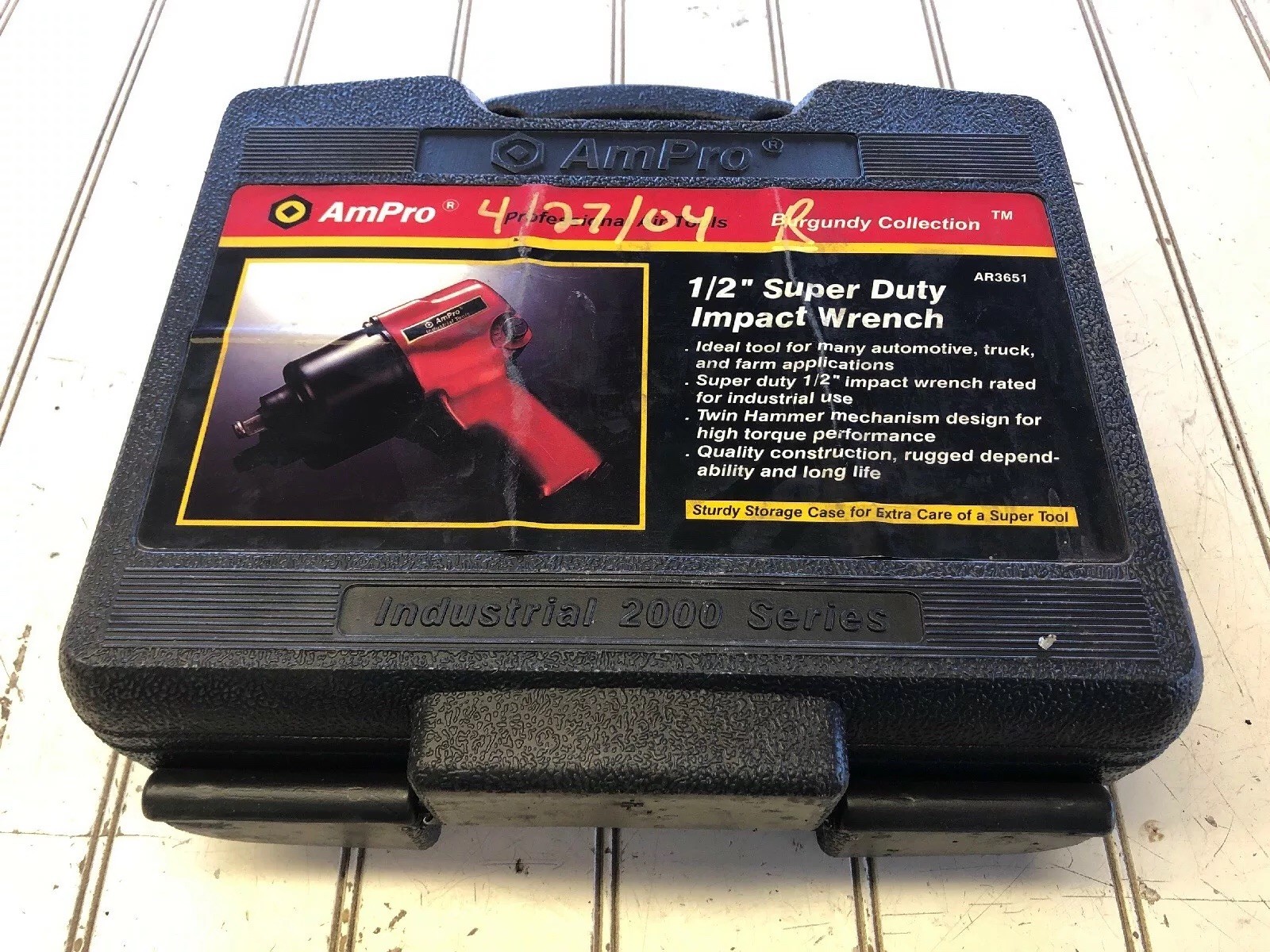 AmPro AR3651 Air Impact Wrench 1/2" Drive Industrial 2000 Parts Or
