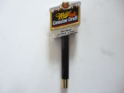 MILLER GENUINE DRAFT THE BEER OF ROCK N ROLL TAP HANDLE