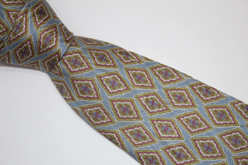 Corbata de seda LA VIA DELLA SETA Made in Italy F32130 Foto 3 de 4