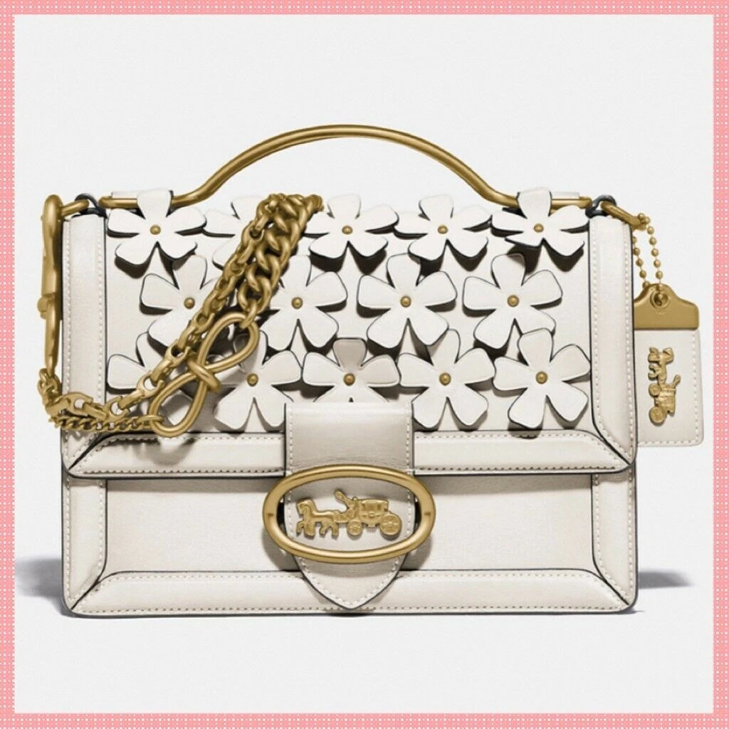 Riley top handle 22 with floral applique Clearance