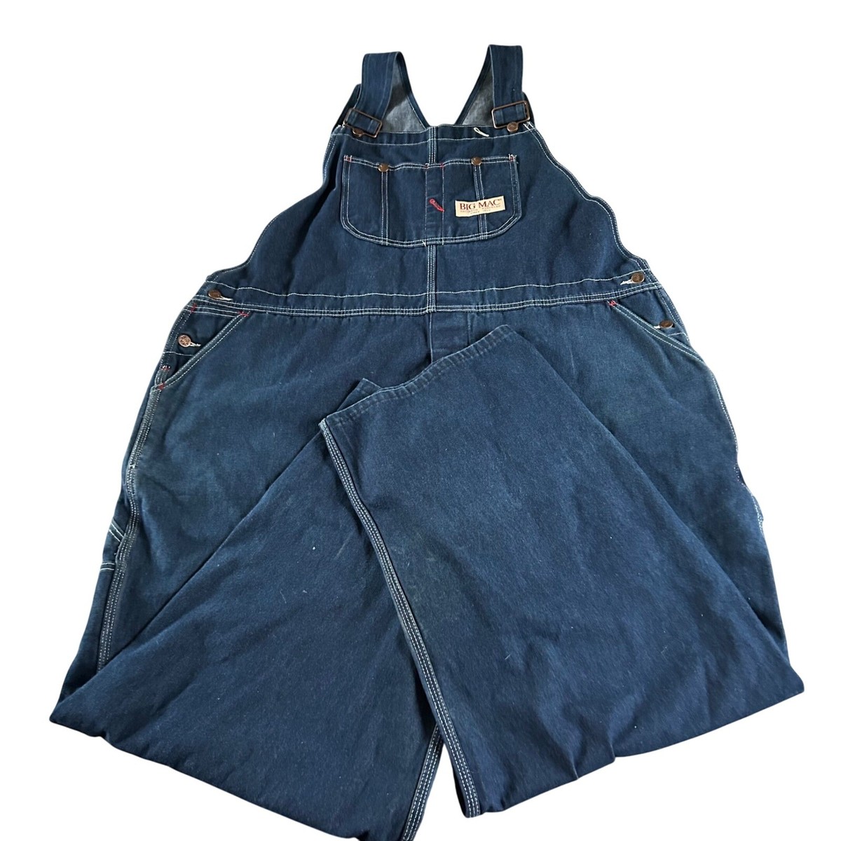パンツ 1970s BIG MAC Overall Size 36 Vintage Big Mac Overalls Mens Size W52 L 36 Blue Denim Pants