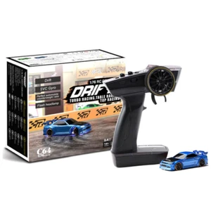 Turbo Racing 1:76 C64 Drift RC Car With Gyro Radio Full Proportional Toys RTR US