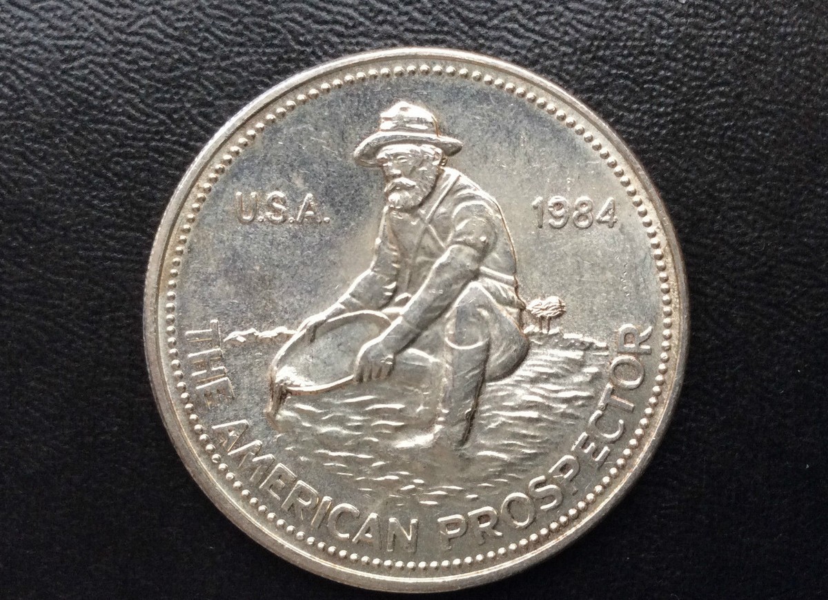 1984 Engelhard The American Prospector Silver Medal A0279 | eBay