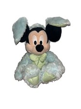 Disney Store Mickey Mouse Easter Bunny Plush Toy Blue 2022 with Tag 15" inch