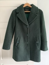 Lipsy Bottle/ Dark Green Boucle Coat Immaculate Size 6,8,10