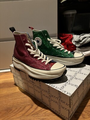 Size 9.5 - Converse J.W. Anderson x Run Star Hike Glitter Worn Once