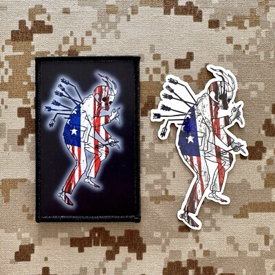 Ed's Manifesto Sneakreaper Industries Urban Reaper Americano Patch Sticker Set