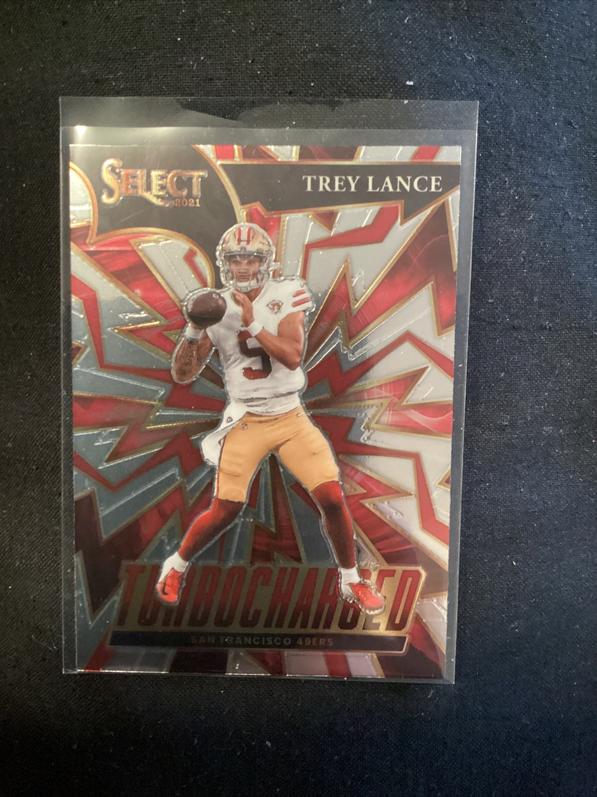 2021 Select Trey Lance TUR-3 Rookie Turbocharged Football Card RC 49ers. JT17
